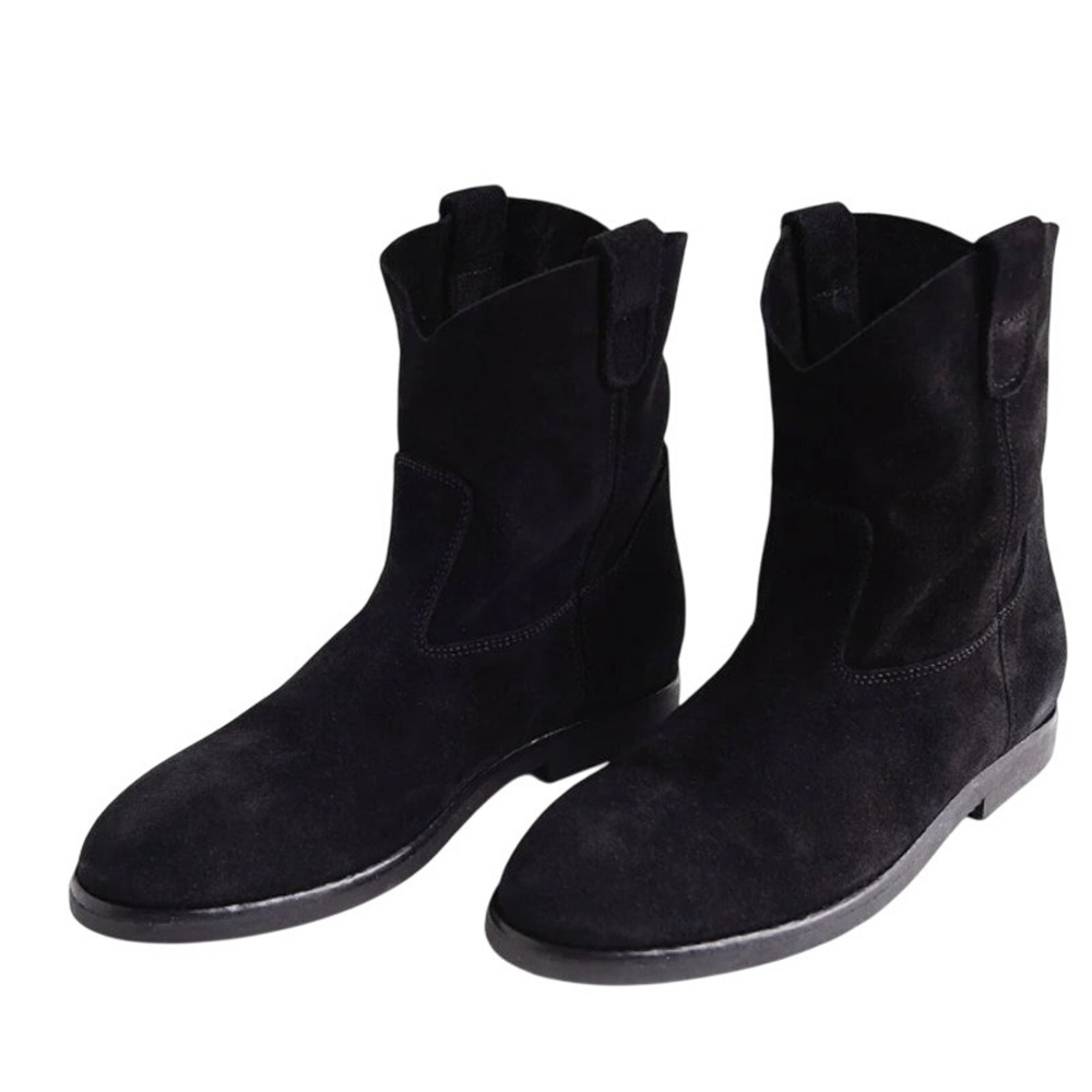 RE/DONE Womens 60s Camarguaise Ankle Boots EU 36 US 6 Black Suede NWOB